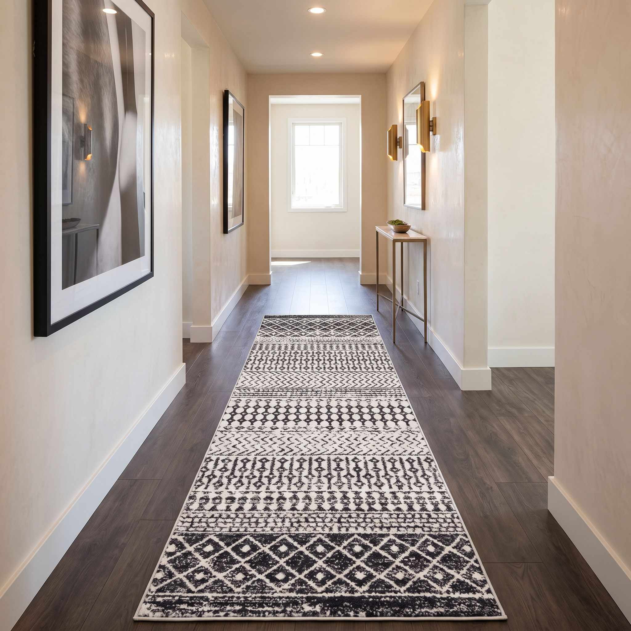 Constantin Area Rug | Black & White Moroccan Rug